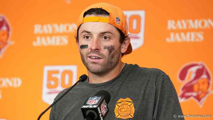 Baker Mayfield loses bet to coach Todd Bowles, has 'rough couple of days' including at press conference