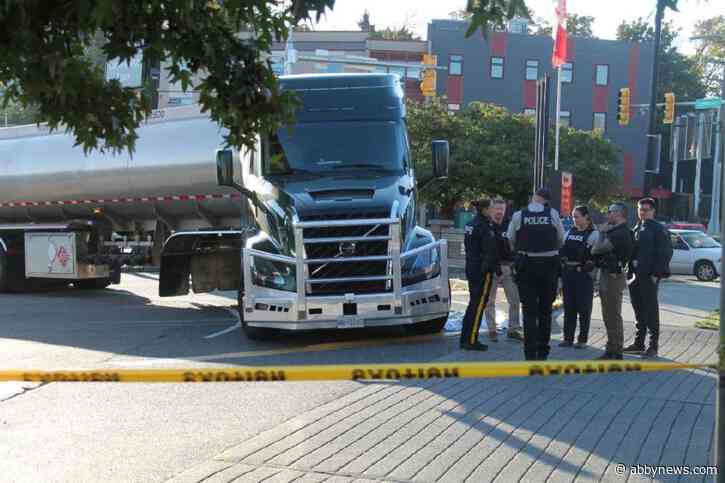 One woman dead after incident involving truck in downtown Nanaimo
