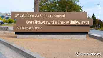Simon Fraser University campus receives Indigenous place names in 2 languages