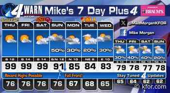 Today was day 45 of 100+ with more record heat on the way, but relief is coming!
