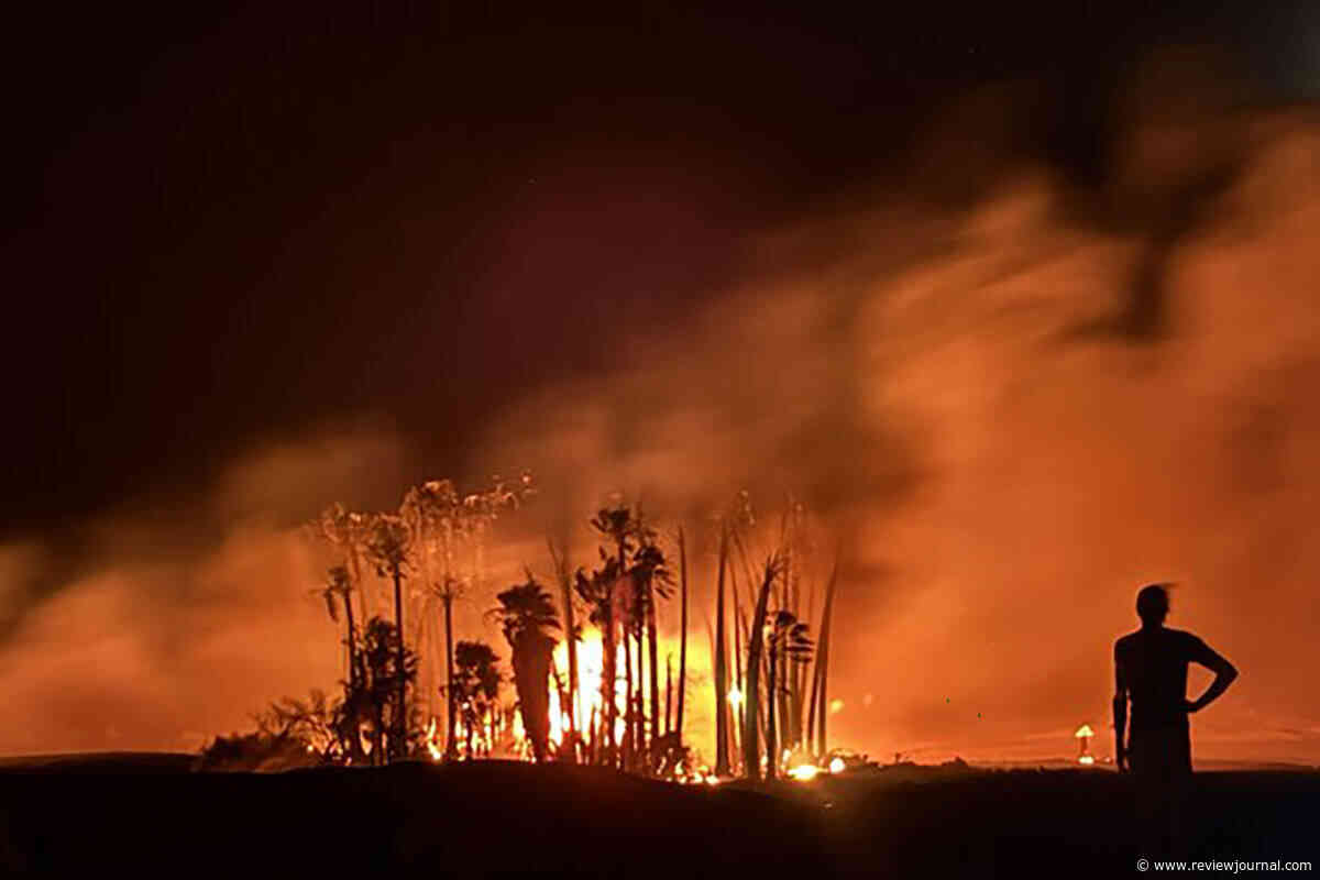 Wildfire closes backcountry campground, hot springs in Death Valley
