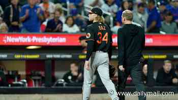 MLB pitcher forced to leave game in New York after being drilled by 105 mph line drive: 'I went numb'