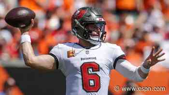 Bucs QB Baker Mayfield dons Michigan tank as Todd Bowles trolls on