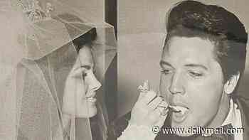Private photos of Elvis and Priscilla Presley are unveiled ahead of auction... including intimate snaps from couple's 1967 Las Vegas wedding