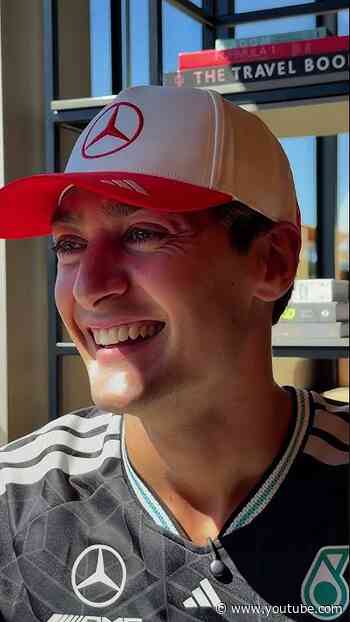 Learning Spanish? Completed it mate 😉 🇪🇸 #mercedesf1 #georgerussell #f1shorts