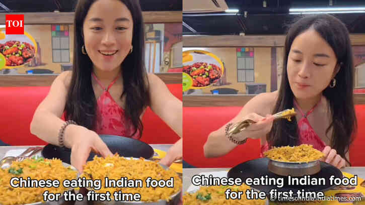 Chinese woman tries Indian biryani for the first time, but her hilarious spoon technique is what’s going viral