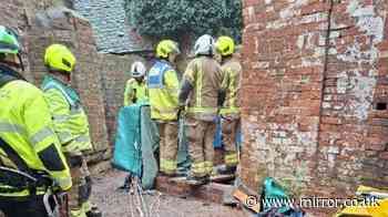 Man rescued after plunging 50ft down well in freak accident thanks hero who saved him