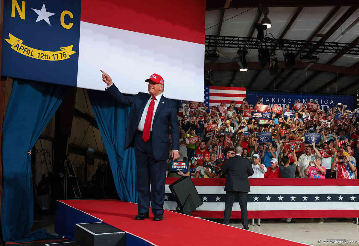 Trump bashes Democrats on crime while campaigning for Michael Whatley in North Carolina