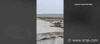 Flooding damages roads in northern New Mexico