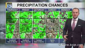 Active monsoon pattern continues into the end of this week