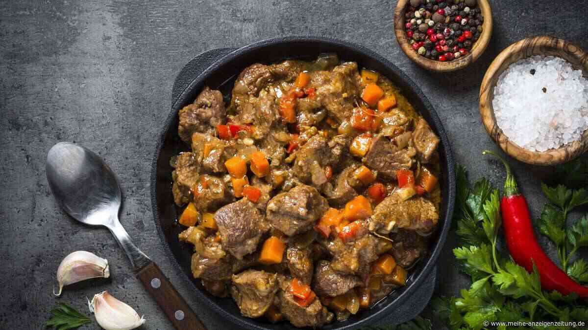 Kürbis-Gulasch mit Rindfleisch: einfach, würzig, wärmend