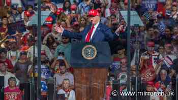 Trump unleashes bizarre rant at protestor telling her to 'go home to mama' at North Carolina rally