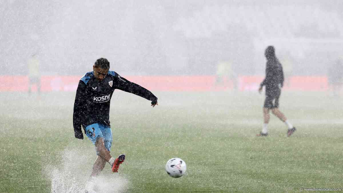 Noodweer zet laat streep door Levante-Bilbao: fans kunnen niet naar huis en spelerstunnel loopt onder