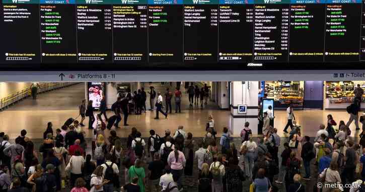 Major rail line to London Euston hit with delays and cancellations lasting all day