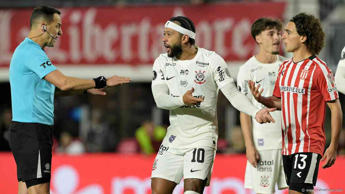 Memphis Depay jaagt late strafschop over: Corinthians door misser klaar in Zuid-Amerikaanse Champions League