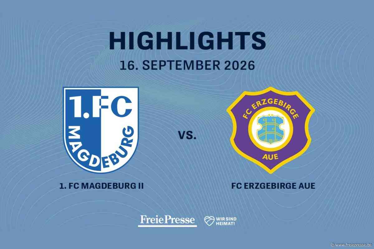 1. FC Magdeburg II – FC Erzgebirge Aue: Die Highlights des Spiels im Video