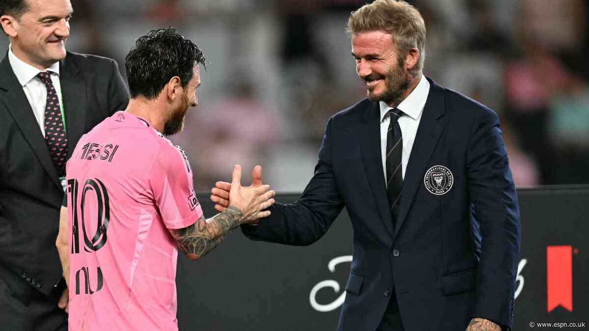 Beckham: Messi, not Kane, should win Ballon d'Or