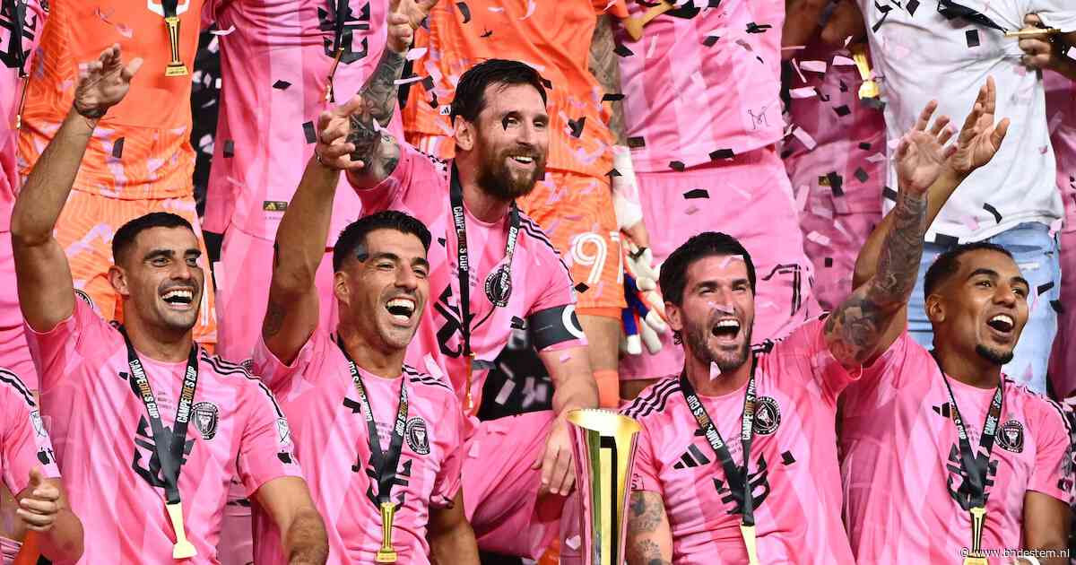 Lionel Messi maakt 100ste goal voor Inter Miami in gewonnen finale