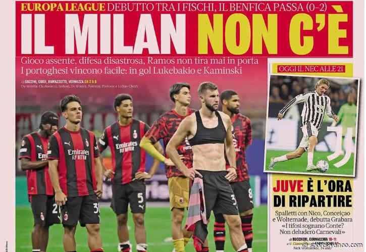Today’s Papers – Poor Milan, Juventus chance for Woltemade