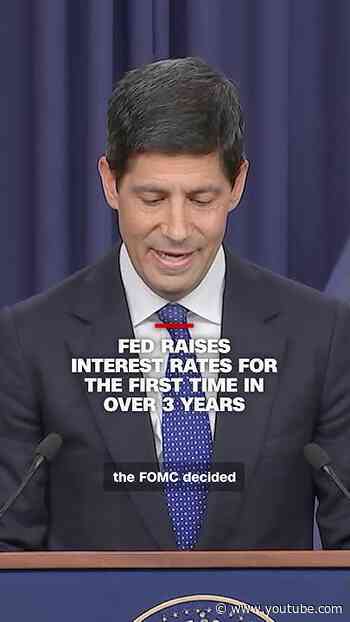 Fed raises interest rates for the first time in over 3 years