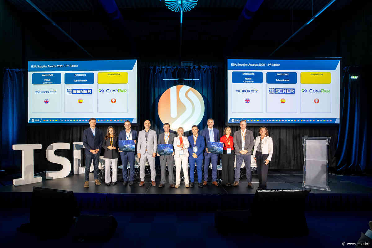 Drie ruimtevaartbedrijven winnen ESA-prijzen voor uitmuntendheid en innovatie