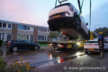 Elektrische auto weggetakeld bij waterlekkage