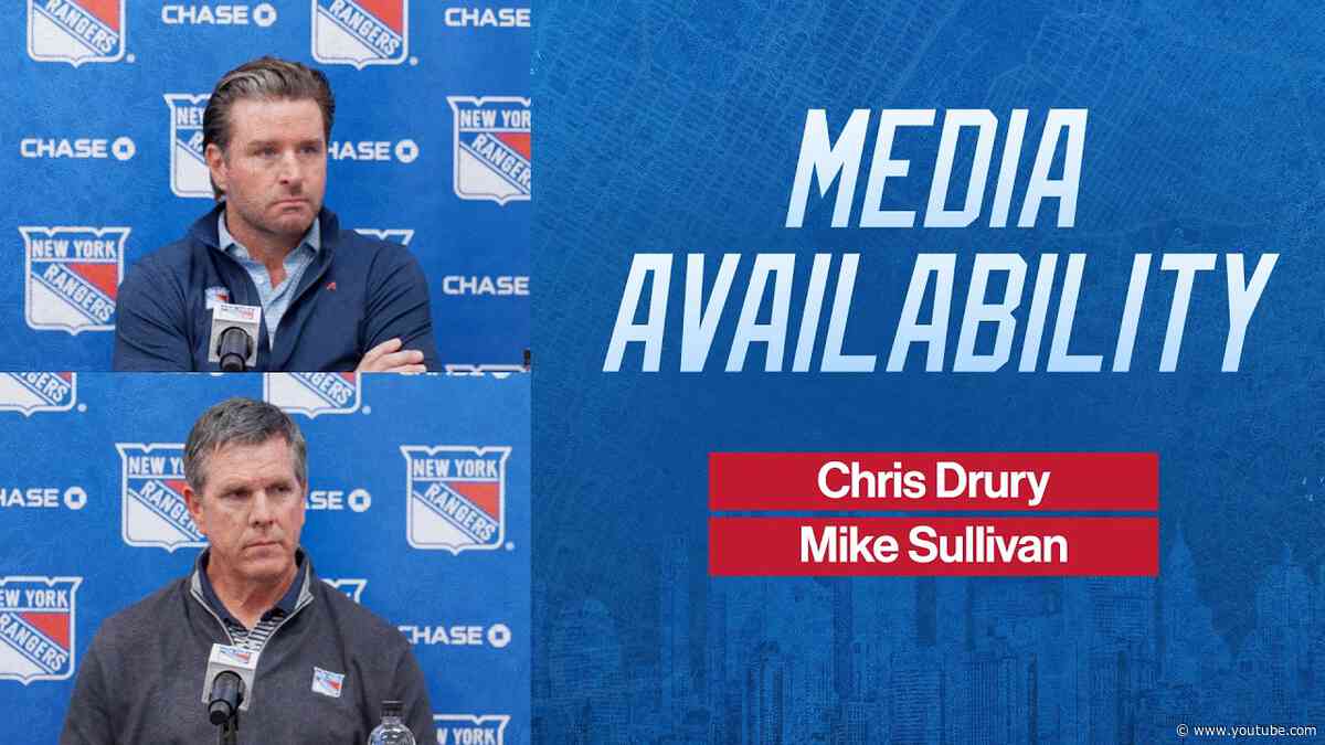 NYR Training Camp: Chris Drury and Mike Sullivan Media Availability | September 16, 2026