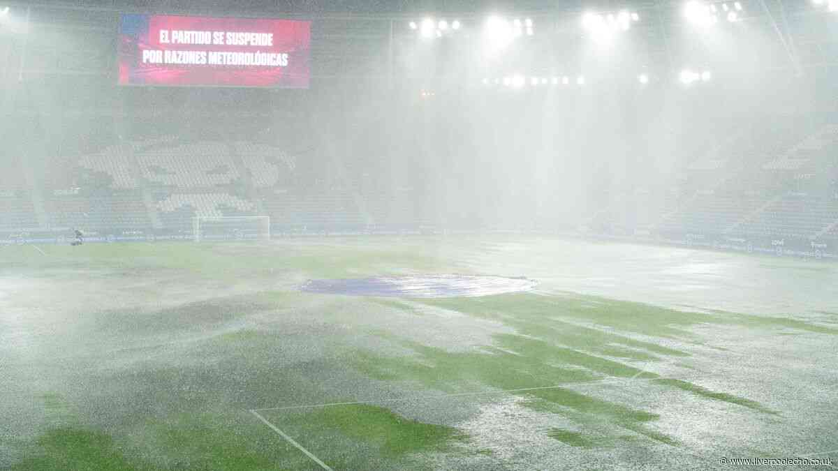 Liverpool youngster misses chance for first start as game postponed minutes before kick-off