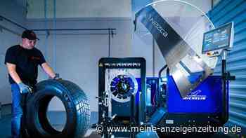 So schafft der Reifen eine Million Kilometer – Michelin Nazca: Profil-Nachschneide-Automat
