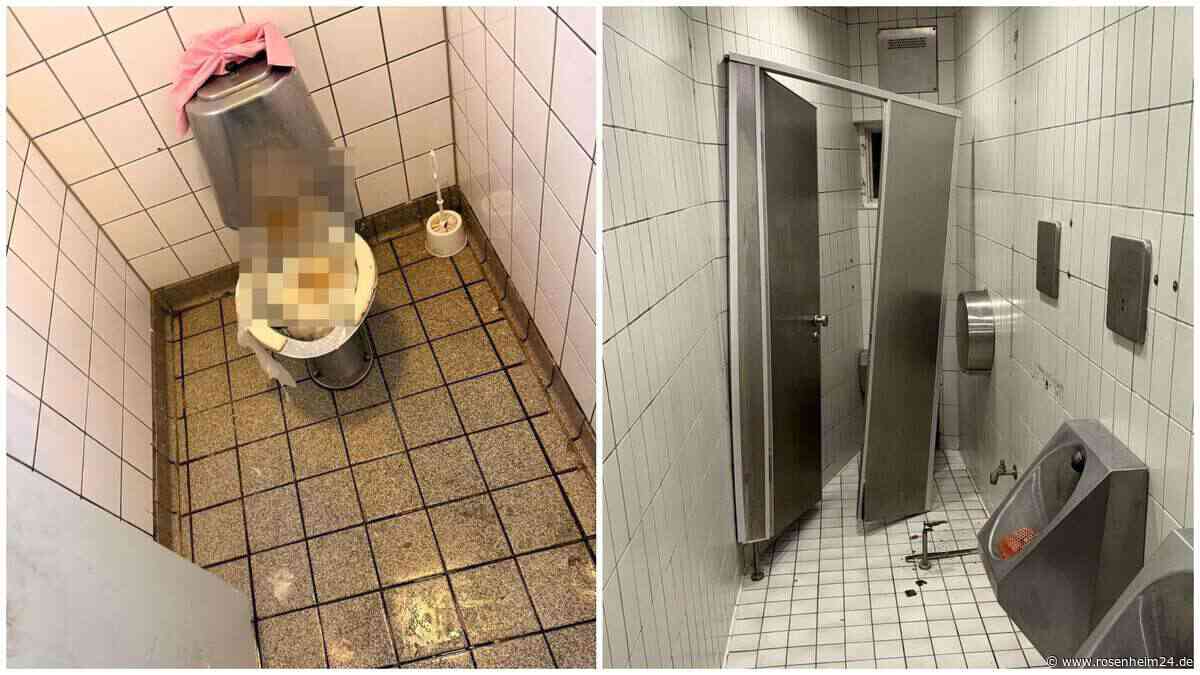 Schockbilder aus Rosenheimer Parkhaus: Überall Kot und kaputte Türen – gibt es Konsequenzen?