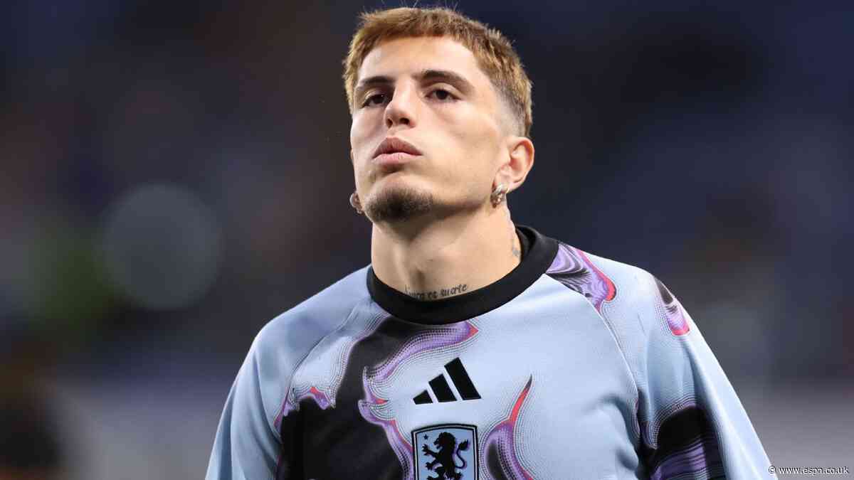 Emery: Garnacho a 'little bit behind' at Villa