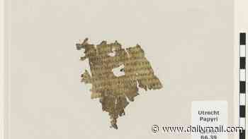 How did that get there? 1,700-year-old fragment of Homer's Odyssey is discovered hidden between the pages of a Dutch library book