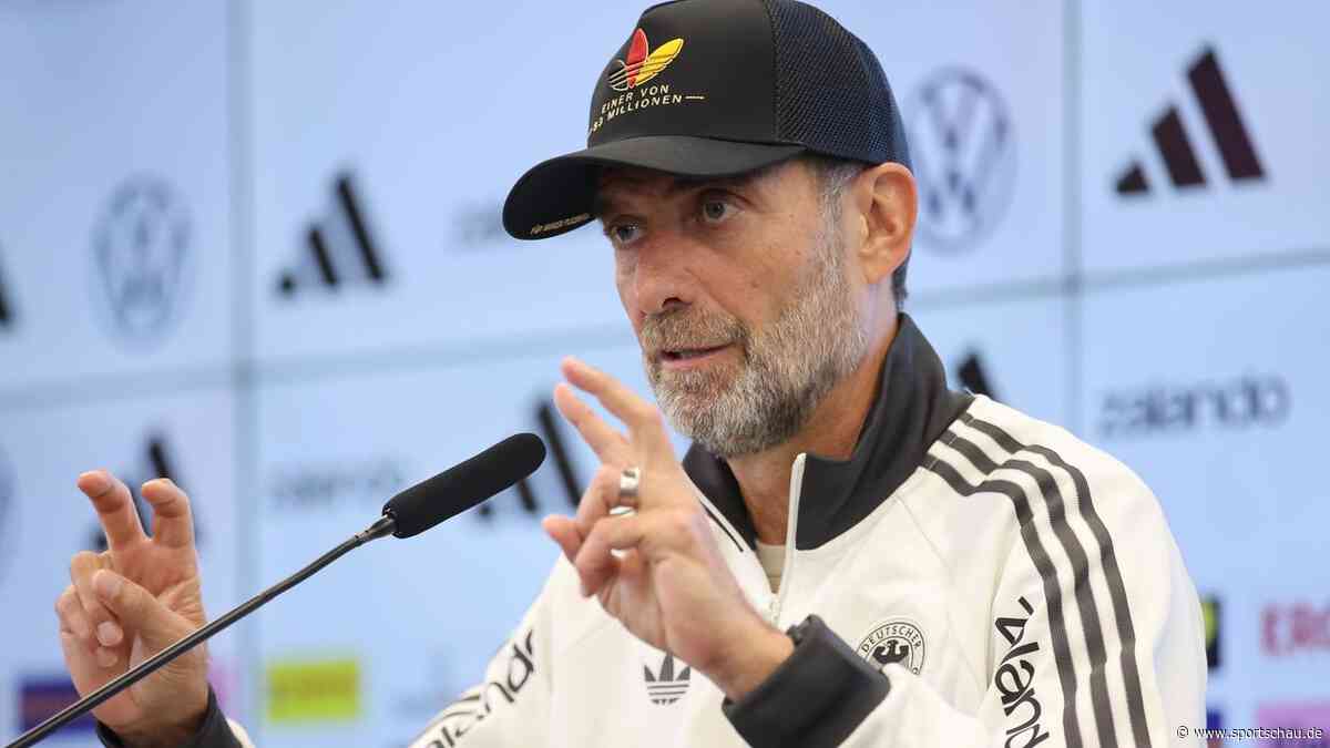 Klopp wagt mit seinem ersten DFB-Kader einen Neuanfang