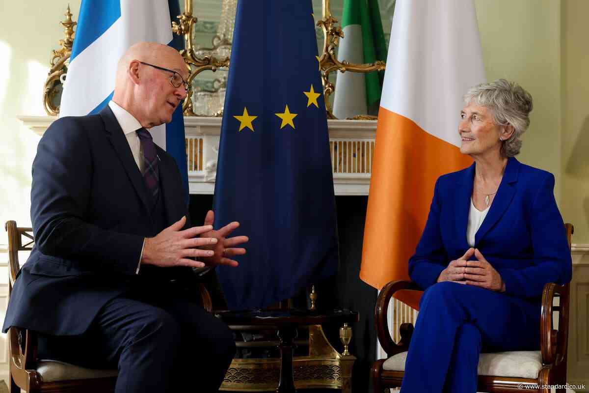 Irish president discussed ‘importance of self-determination’ with Swinney