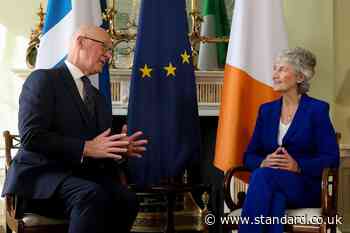 Irish president discussed ‘importance of self-determination’ with Swinney