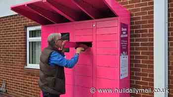 Pink lockers are popping up around Hull as part of electrical recycling pilot project