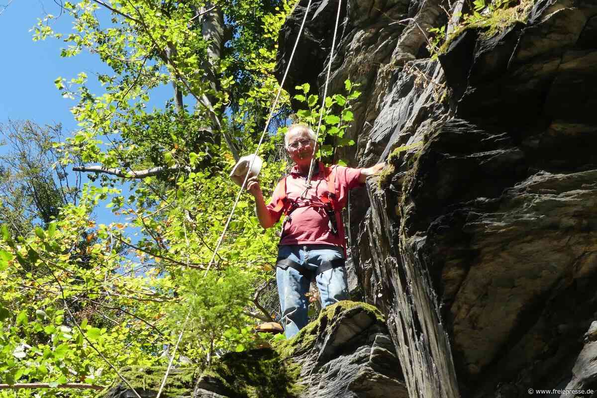 Was ein Malermeister im Vogtland-Wald mit dem Farbeimer vorhat