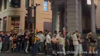 Massive late night queues in Newcastle as city centre bar ends up packed to the rafters