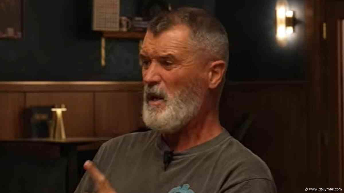 'Get on the bus!': Roy Keane hits out at Phil Foden for 1-0 taunting gesture to Man United fans in car park after his red card in Old Trafford derby