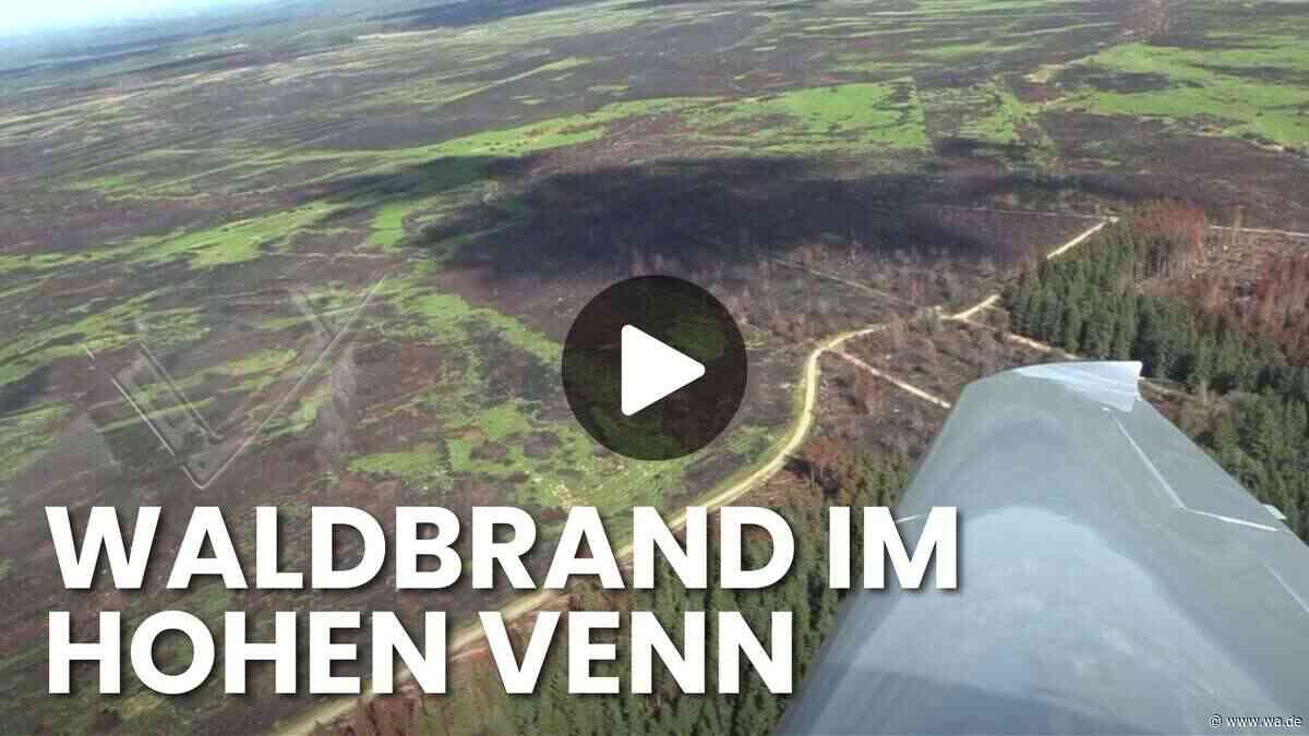 Luftaufnahmen zeigen das verheerende Ausmaß der Flammen im Hohen Venn