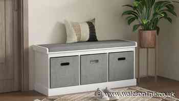 Clever storage bench that 'looks lovely in hallway' drops to £56 in autumn deal