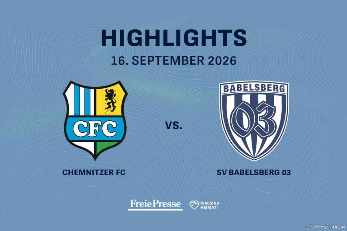 Chemnitzer FC – SV Babelsberg: Die Highlights des Spiels im Video