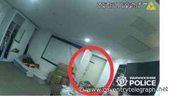 Moment police found 'surprise' behind 'mystery door' in basement of Warwickshire nail bar