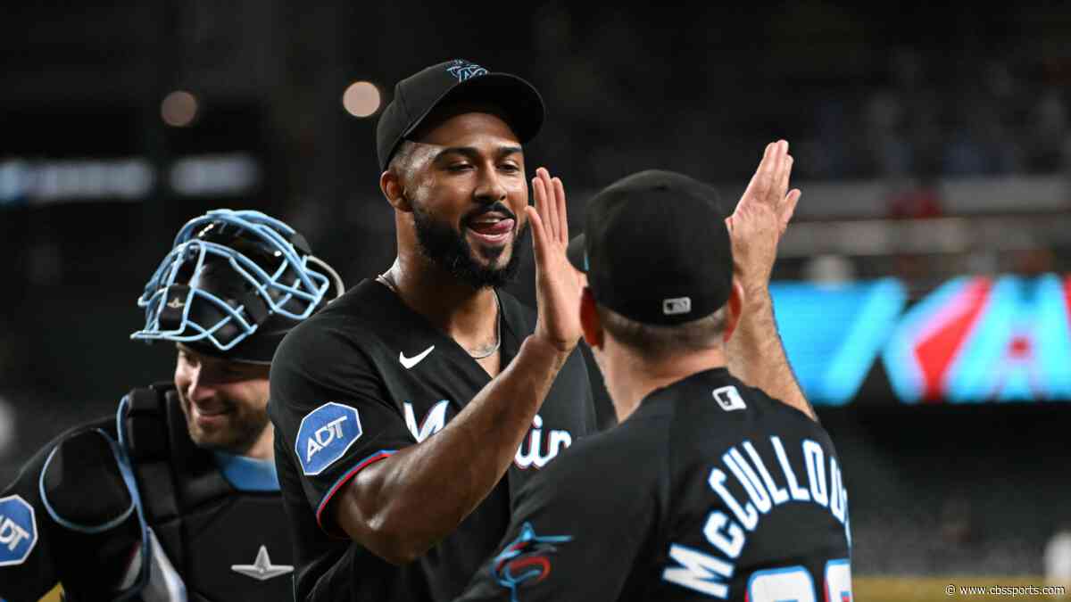 Sandy Alcántara gets first career save as Marlins desperately cling to playoff hopes
