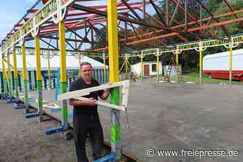 Die beiden Udos kommen zur Kirmes in Heinrichsort