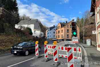 Aufatmen am Schneeberger Casinoberg: Auer Straße endlich wieder halbseitig frei