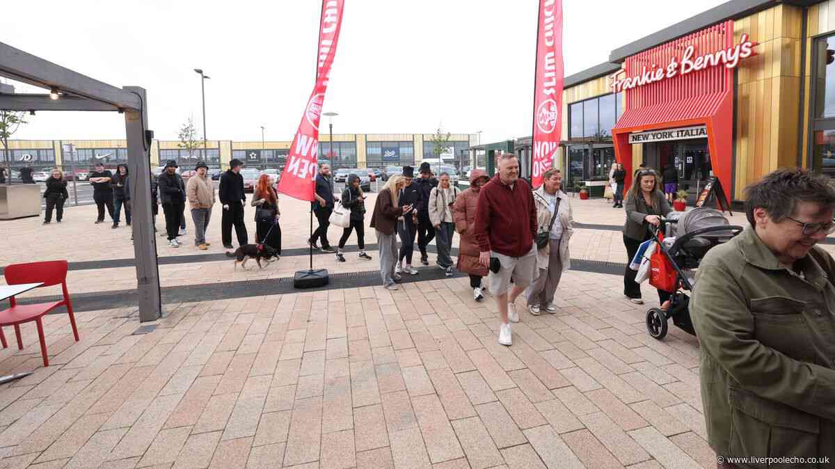 Edge Lane queues wrap around retail park for new opening