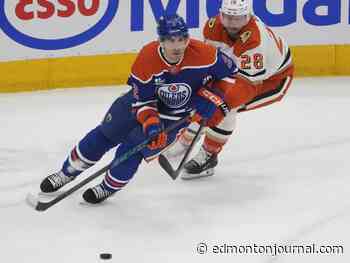 Training camp surprise: New Oilers d-man paired with Bouchard for first on-ice session