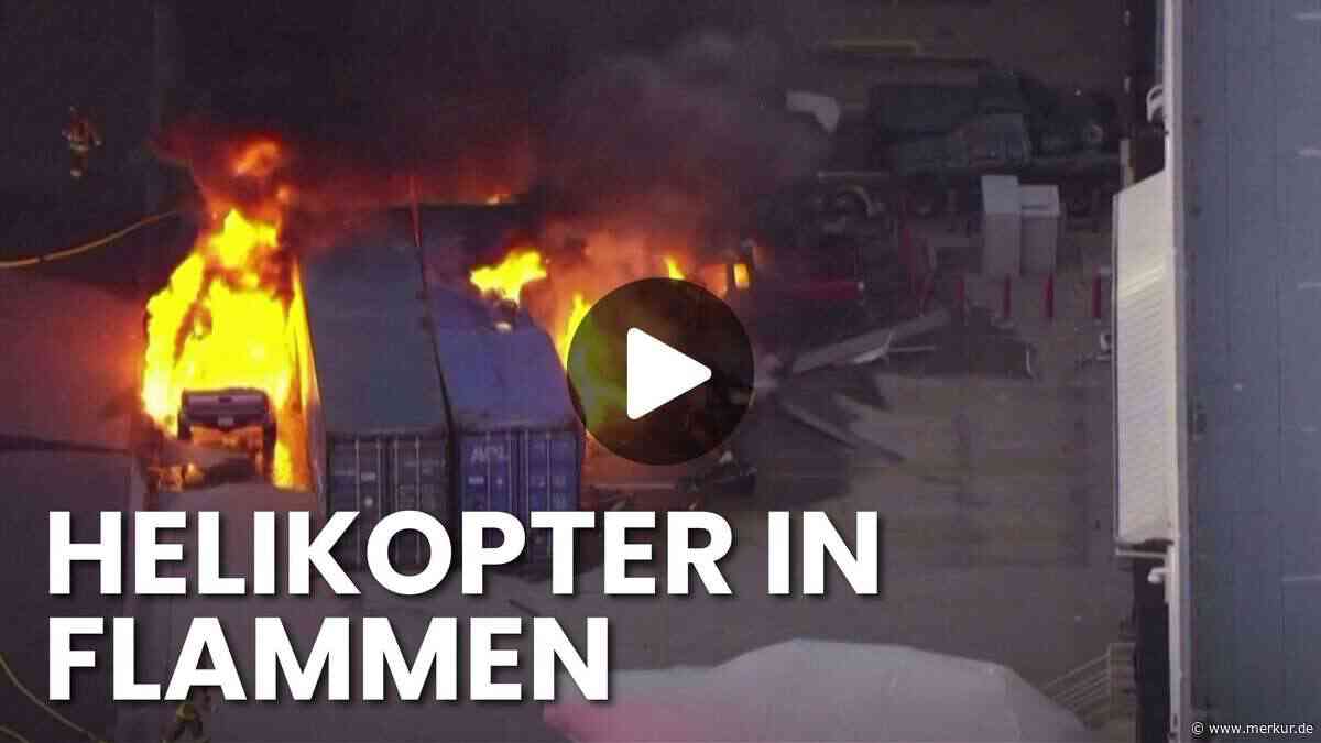 Helikopter in Los Angeles stürzt während Berichterstattung ab