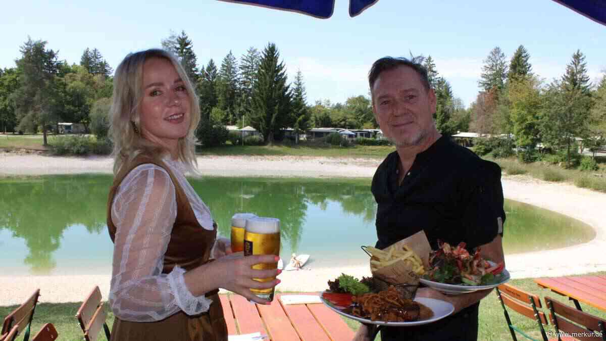 Gäste kommen auch aus dem Allgäu oder München: Bayerischer Biergarten mit Seeblick